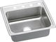 Elkay Lustertone® Classic Lustrous Satin 25" x 21-1/4" x 5-1/2" 4-Hole Single Bowl Drop-In ADA Sink with Quick-Clip-0