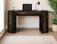 International Furniture Direct Balam Stained Dark Desk-1