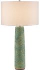Currey & Company Kelmscott Moss Green/Off-White Table Lamp-0