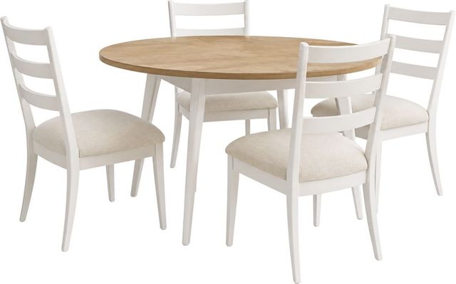aspenhome® Astoria 5-Piece Pearl Round Dining Set-0