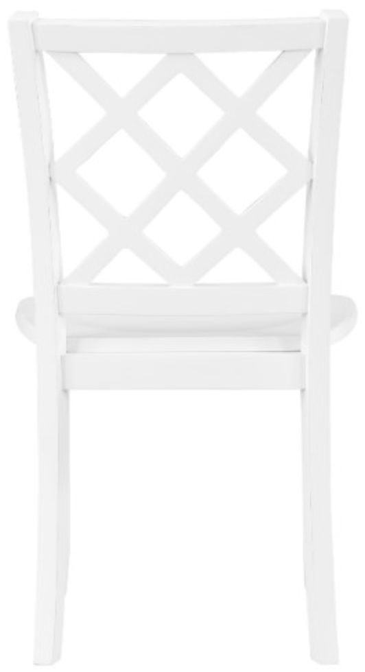 New Classic® Home Furnishings Trellis White Dining Chair-3