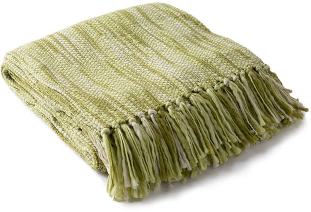 Surya Teegan 55"x78" Lime Throw Blanket-2