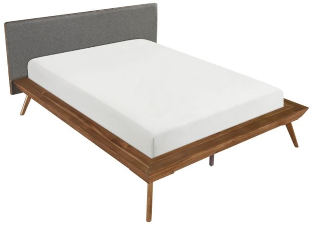 Homelegance® Wrenn Chestnut/Dark Gray California King Platform Bed-3