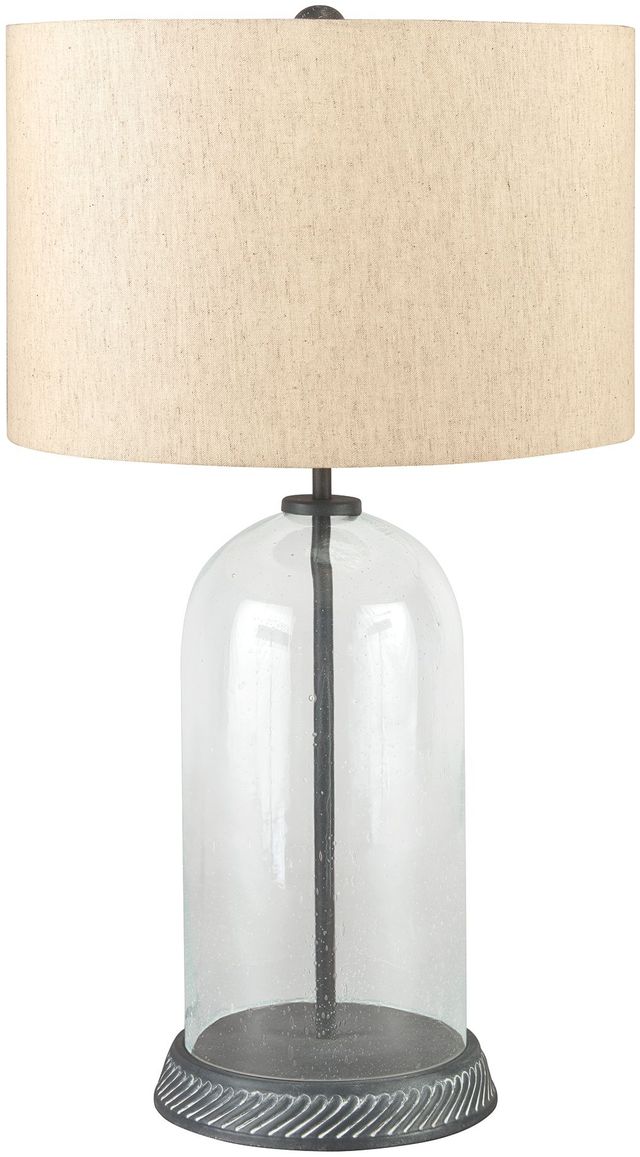 Signature Design by Ashley® Manelin Clear/Gray Glass Table Lamp-0