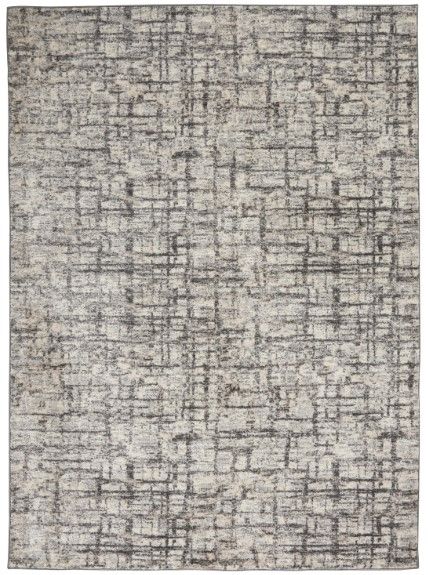Nourison Home™ CK950 Rush Gray White 5'x7' Area Rug-0