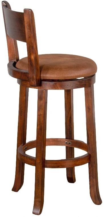 Sunny Designs™  Carriage House Brown 30" Swivel Bar Stool-2