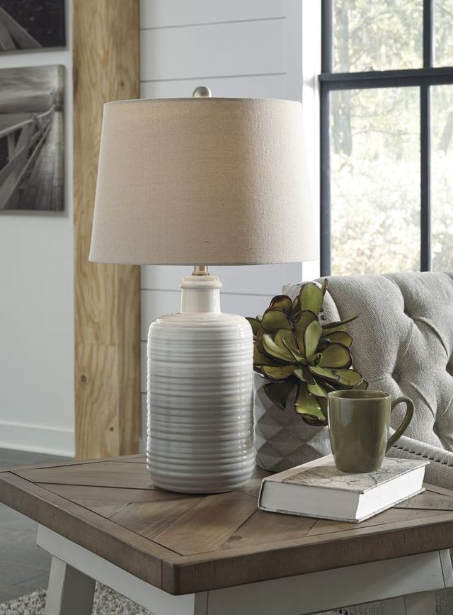 Signature Design by Ashley® Marnina Taupe Table Lamp-4