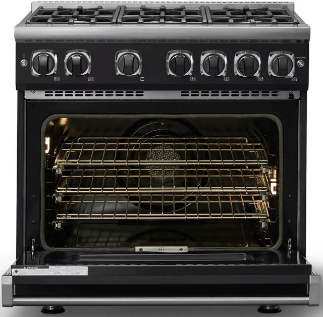 Viking® 7 Series 36" Onyx Pro Style Liquid Propane Gas Range-1