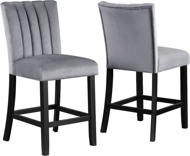 Crown Mark Pascal Black/Gray Counter Chair-3