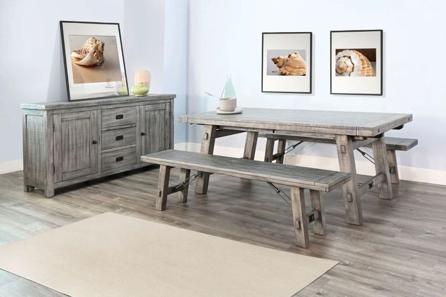 Sunny Designs™ Alpine Gray Dining Bench-1
