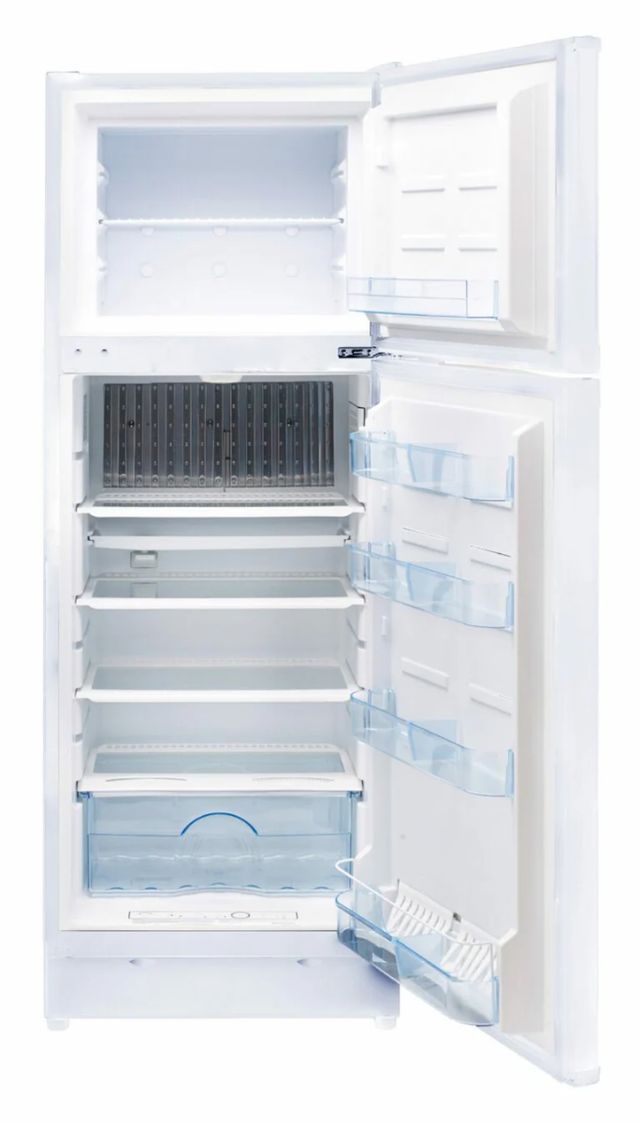 Unique® Appliances 24" 9.7 Cu. Ft. White Propane Top Freezer Refrigerator-1