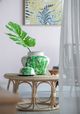 A & B Home Urn Green/White Lidded Jar-2