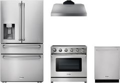 Thor Kitchen® 4 Piece Stainless Steel Kitchen Package