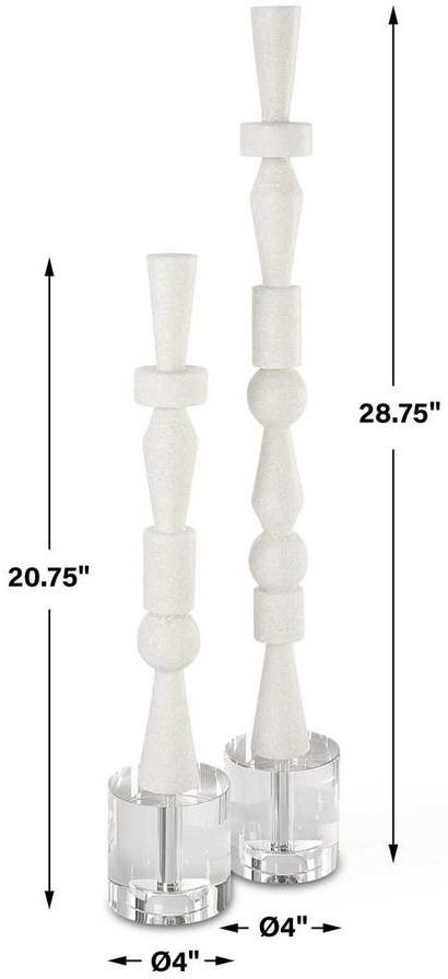 Uttermost® Norte 2-Piece Ivory Sculptures Set-2