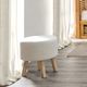 Furniture of America® Gates 2-Piece Natural/White Footstool Set-1