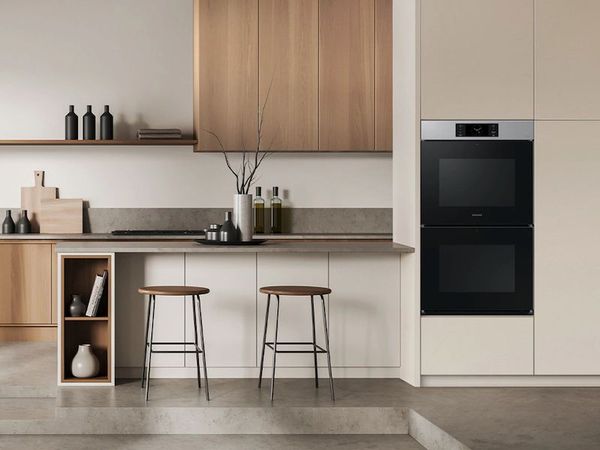 Samsung Double Electric Wall Oven Samsung Bespoke 30" Stainless Steel Double Electric Wall Oven