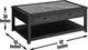 Steve Silver Co. Garvine Gray Coffee Table with Midnight Base-4