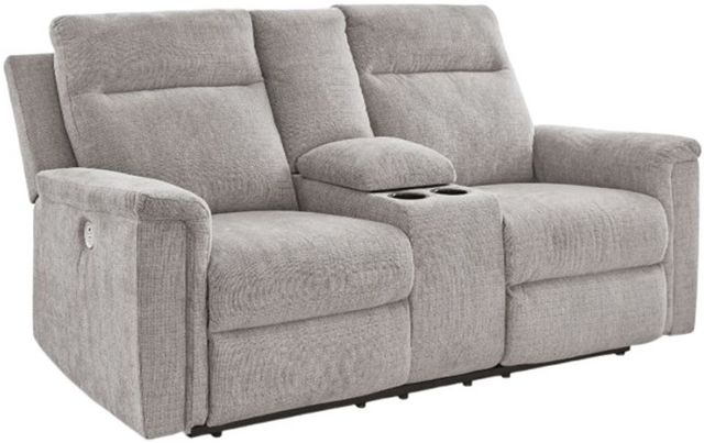 Signature Design by Ashley® Barnsana Ash Power Reclining Loveseat-0