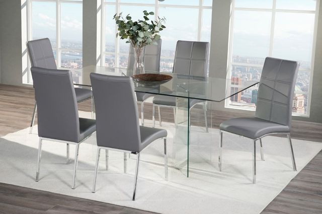 Mazin Furniture Peyton Gray Side Dining Chair-2