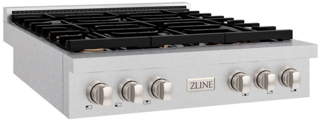 ZLINE Paramount 36" Satin Stainless Steel Gas Cooktop-1