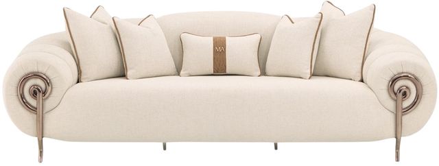 Michael Amini® Cloche Latte Dark Bronze Mansion Sofa-1