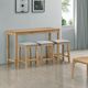 Winners Only® Uptown 4-Piece Natural Oak Counter Height Set-1