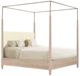 Century® Cadence Sand Cerused Upholstered King Canopy Poster Bed-0