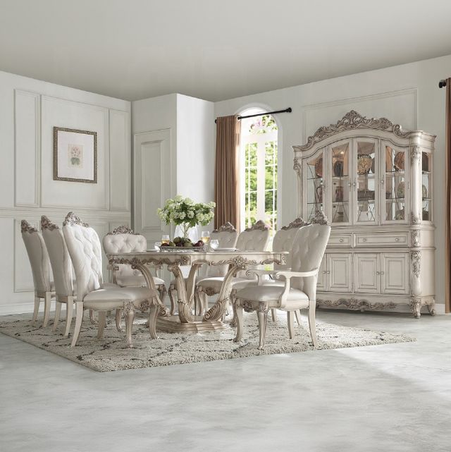 ACME Furniture Gorsedd 2-Piece Cream/Golden Ivory Arm Chair-1