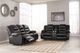Signature Design by Ashley® Vacherie Black Reclining Sofa-4