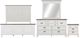 Liberty Furniture Allyson Park 4-Piece Charcoal/Wirebrushed White Queen Panel Bedroom Set-0
