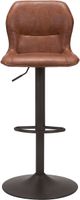 Zuo® Modern Vital Dark Bronze/Vintage Brown Bar Stool-1