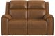 Flexsteel® Ziggy Camel Leather Power Reclining Loveseat with Power Headrest and Lumbar-1