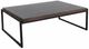 Sunny Designs™ Tyler French Brown Coffee Table with Black Metal Frame-0