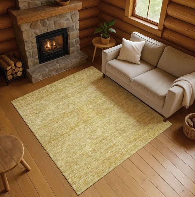 Dalyn™ Rug Company Soft Essentials SE1 Gold 5'x8' Area Rug-1