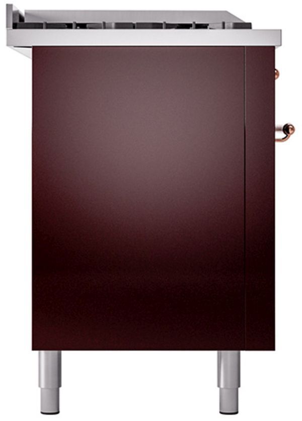 Ilve® Nostalgie II Series 60" Burgundy Pro Style Dual Fuel Range-2