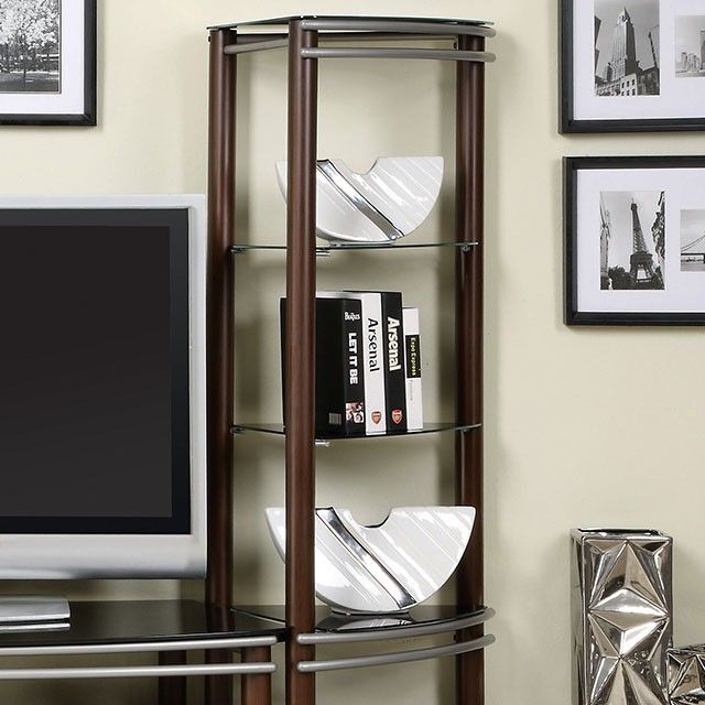 Furniture of America® Silver Creek Brown Pier Shelves-0