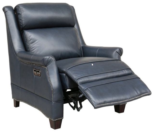 BarcaLounger® Warrendale Shoreham Blue Leather Power Recliner-1