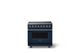 Viking® 5 Series 36" Slate Blue Pro Style Induction Range with Polished Chrome Trim-0