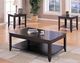 Coaster® Brooks 3-Piece Cappuccino Occasional Table Set with Lower Shelf-1