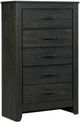 Signature Design by Ashley® Brinxton 6-Piece Charcoal Queen/Full Panel Headboard Bedroom Set-4