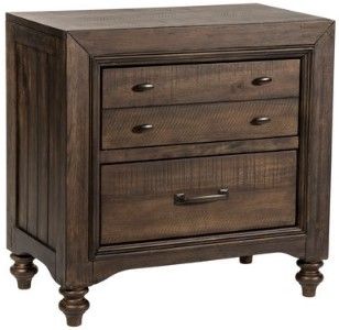 Liberty Furniture Catawba Hills 4-Piece Peppercorn Poster Bedroom Set-3