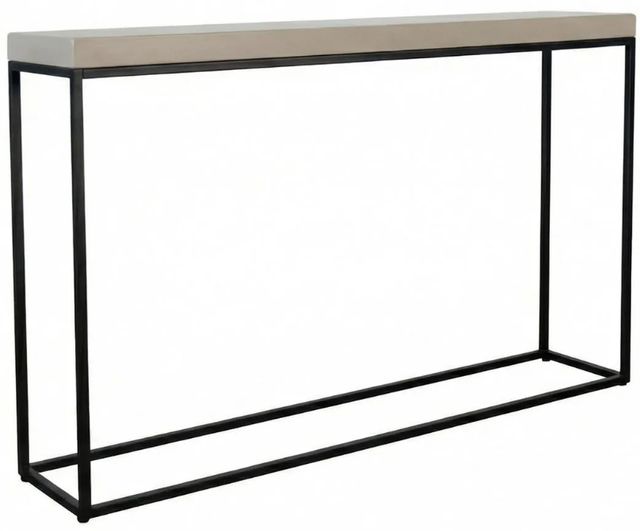 Sunny Designs™ Jax Beige Large Console Table with Black Base-0