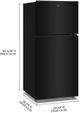 Réfrigérateur à congélateur supérieur de 30 po Whirlpool® de 19.3 pi³ - Noir-2