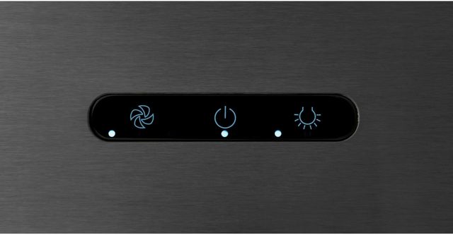 Broan® Elite EW48 Series 36" Black Stainless Steel Convertible Wall Mount Chimney Range Hood-2