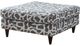 Fusion Furniture Scarborough Steel Lilypad Charcoal Cocktail Ottoman-0