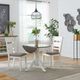 Liberty Furniture Brook Bay 3-Piece Carbon Gray/Textured White Optional Drop Leaf Dining Set-1