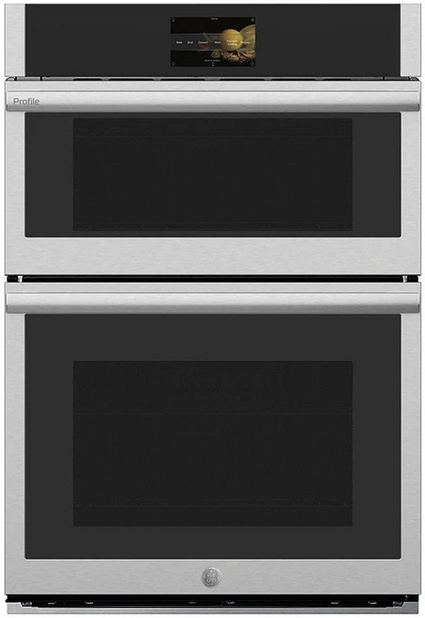 GE Profile™ 30" Stainless Steel Oven/Microwave Combo Electric Wall Oven with Convection-0