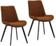 Dovetail Furniture Banon 2-Piece Black/Brown Dining Side Chair Set-0