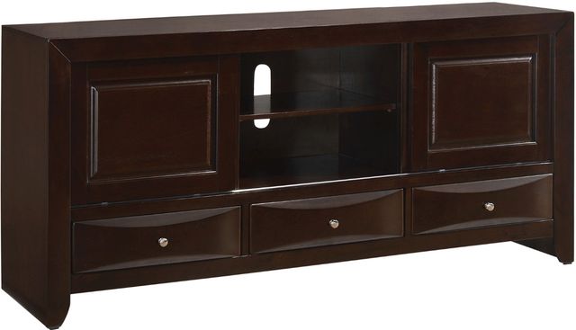 Crown Mark Emily Dark Cherry TV Stand-0
