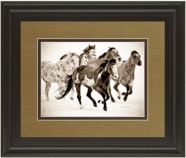 Classy Living Carol Walker Painted Horses Run Wall Art-0